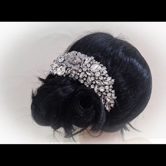 Vintage Inspired Bridal Hair Comb - Picture 2 of 7